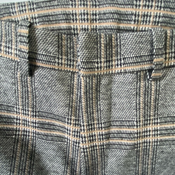 Core Life Neutral Soft Rayon Blend Plaid Office Career Stretch Pants. 30"x27" - Picture 7 of 16